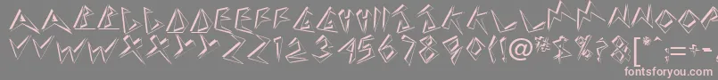 Handle1 Font – Pink Fonts on Gray Background