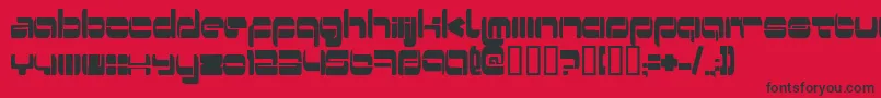Czcionka Switzerland – czarne czcionki na czerwonym tle