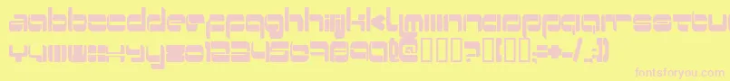 Switzerland Font – Pink Fonts on Yellow Background