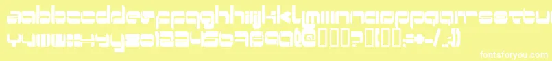 Switzerland Font – White Fonts on Yellow Background