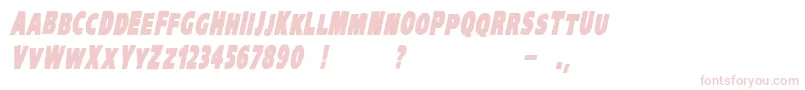 VtcKreepykomikaoneBolditalic Font – Pink Fonts on White Background