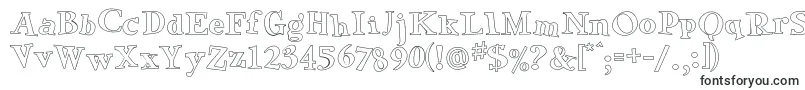 GreenEggsAndSpamOutline-Schriftart – Schriftarten, die mit G beginnen