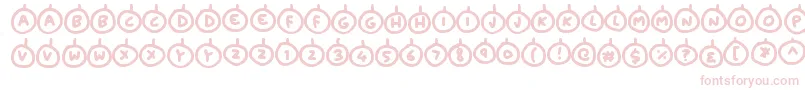 Baubles Font – Pink Fonts on White Background