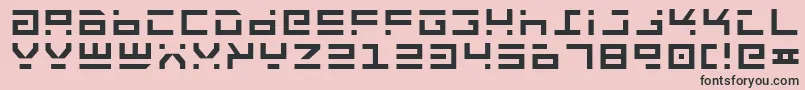 フォントRockt – ピンクの背景に黒い文字