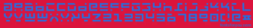 Rockt Font – Blue Fonts on Red Background