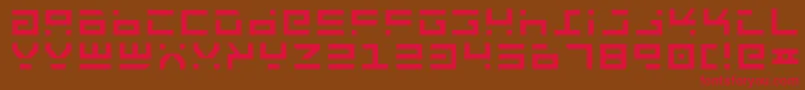 Rockt Font – Red Fonts on Brown Background