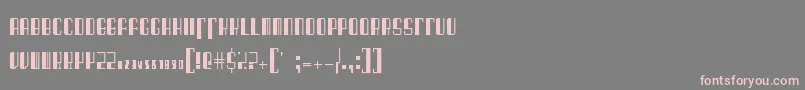 BarcodedecoRegular Font – Pink Fonts on Gray Background