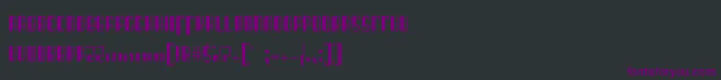 BarcodedecoRegular Font – Purple Fonts on Black Background