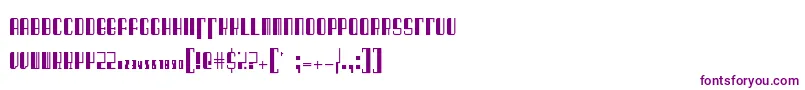 BarcodedecoRegular-Schriftart – Violette Schriften