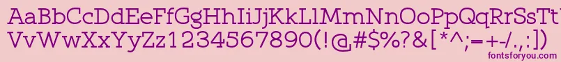 Qlarendon Font – Purple Fonts on Pink Background