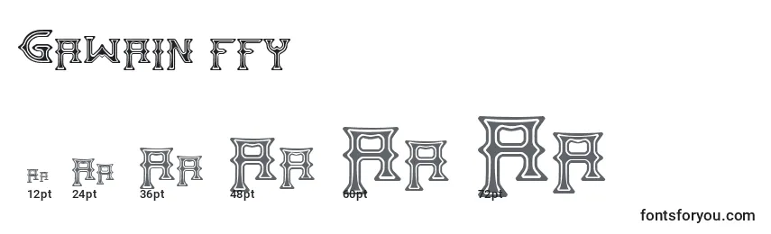 Gawain ffy Font Sizes