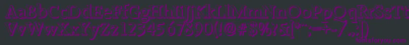 RaleighshadowRegular Font – Purple Fonts on Black Background