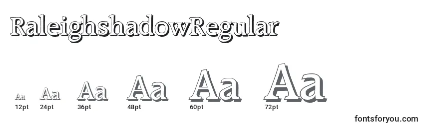 RaleighshadowRegular Font Sizes
