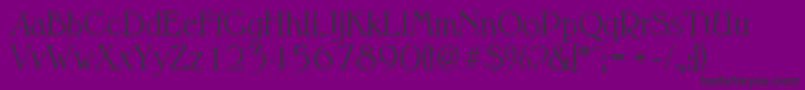 MelbourneserialLightRegular Font – Black Fonts on Purple Background