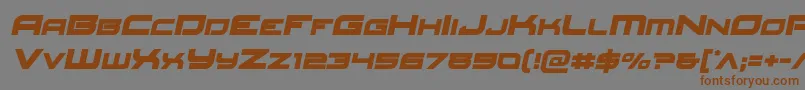 Redrocketsemital Font – Brown Fonts on Gray Background
