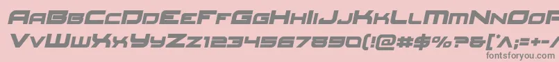 Redrocketsemital Font – Gray Fonts on Pink Background