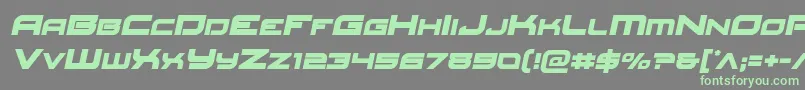 Redrocketsemital Font – Green Fonts on Gray Background