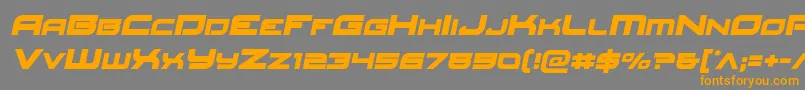 Redrocketsemital Font – Orange Fonts on Gray Background