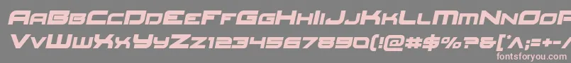 Redrocketsemital Font – Pink Fonts on Gray Background