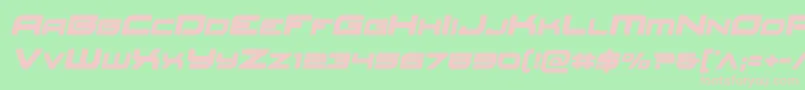 Redrocketsemital Font – Pink Fonts on Green Background