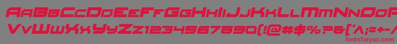 Redrocketsemital Font – Red Fonts on Gray Background