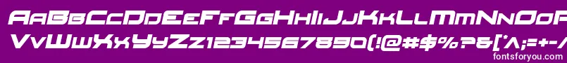 Redrocketsemital Font – White Fonts on Purple Background