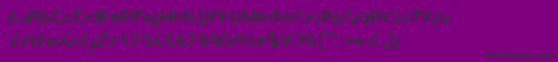 Linotypezensur Font – Black Fonts on Purple Background