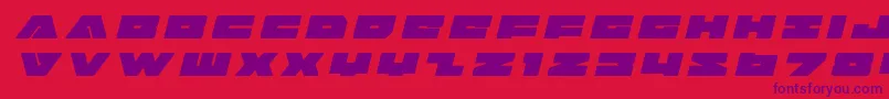 Badaxetitleital Font – Purple Fonts on Red Background