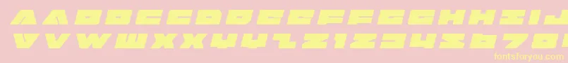 Badaxetitleital Font – Yellow Fonts on Pink Background