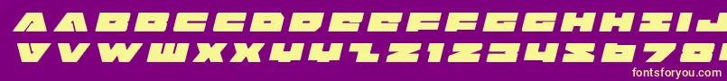 Badaxetitleital Font – Yellow Fonts on Purple Background