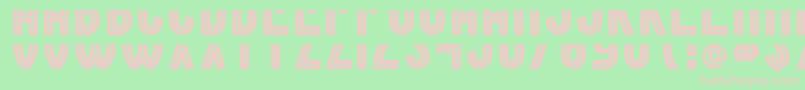Bordercontrolunten Font – Pink Fonts on Green Background