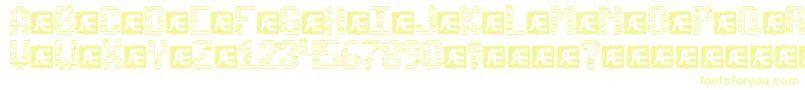 Tetri-Schriftart – Gelbe Schriften