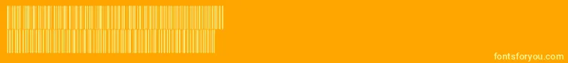 V300010 Font – Yellow Fonts on Orange Background