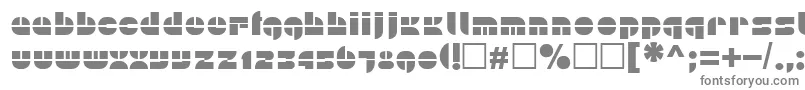 フォントPln – 白い背景に灰色の文字