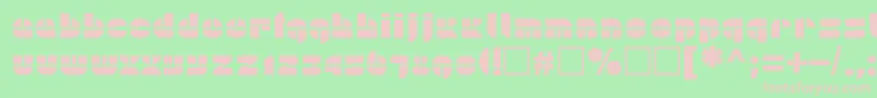 Pln Font – Pink Fonts on Green Background