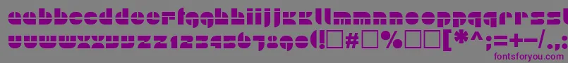 Pln Font – Purple Fonts on Gray Background