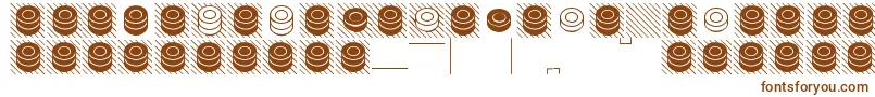 Шрифт DraughtsUtrecht – коричневые шрифты на белом фоне