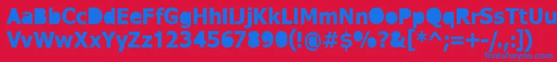 DreamerEternal Font – Blue Fonts on Red Background