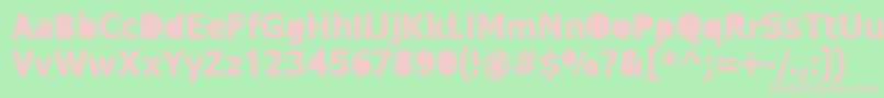 DreamerEternal Font – Pink Fonts on Green Background