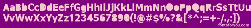 DreamerEternal Font – Pink Fonts on Purple Background