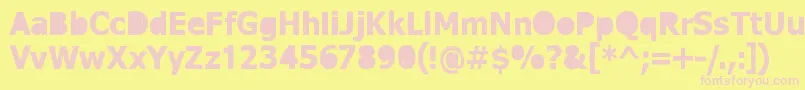 DreamerEternal Font – Pink Fonts on Yellow Background