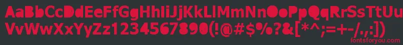 DreamerEternal Font – Red Fonts on Black Background