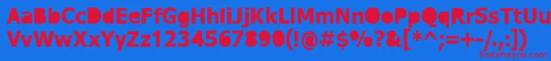 DreamerEternal Font – Red Fonts on Blue Background