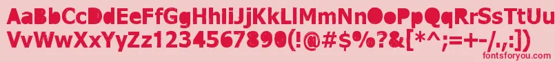 DreamerEternal Font – Red Fonts on Pink Background