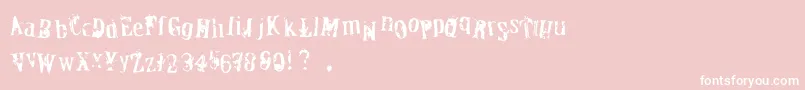 OfficerDown Font – White Fonts on Pink Background