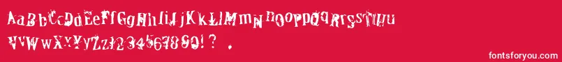 OfficerDown Font – White Fonts on Red Background