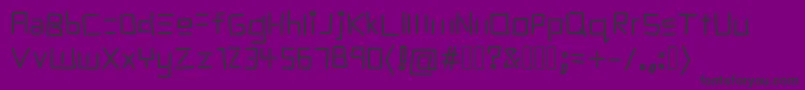 Sunwave Font – Black Fonts on Purple Background