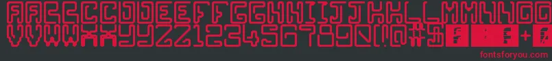 Clippersnip Font – Red Fonts on Black Background