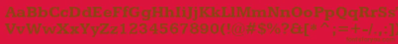 KameronBold Font – Brown Fonts on Red Background