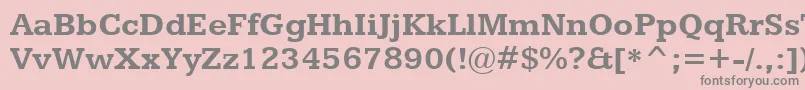 フォントKameronBold – ピンクの背景に灰色の文字